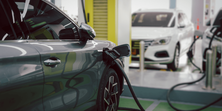 An electric vehicle charging